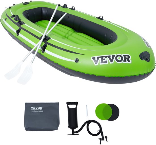 Serolux® - Opblaasboot – Rubberboot - Opblaasbare boot - 5 Persoons - 499 kg Capaciteit - Dikke PVC Materiaal - Inclusief Pomp en Peddels