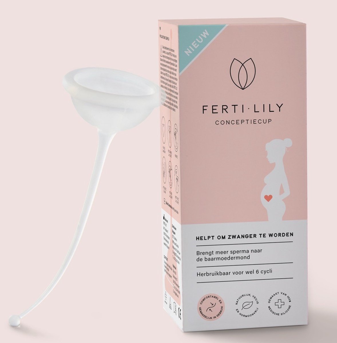 Ferti-Lily Conceptie Cup Starterspakket - 2x Zwangerschapstest Vroeg - 10x Ovulatietest Strips - Telano – foto 7