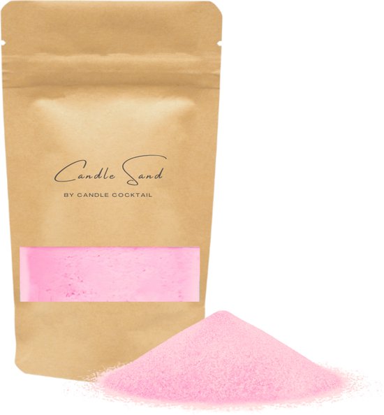 Sable de bougie | Bubblegum Pink | 400g TTC 8 fusibles | Bougie Sable | Perles de bougie | Bougies de sable