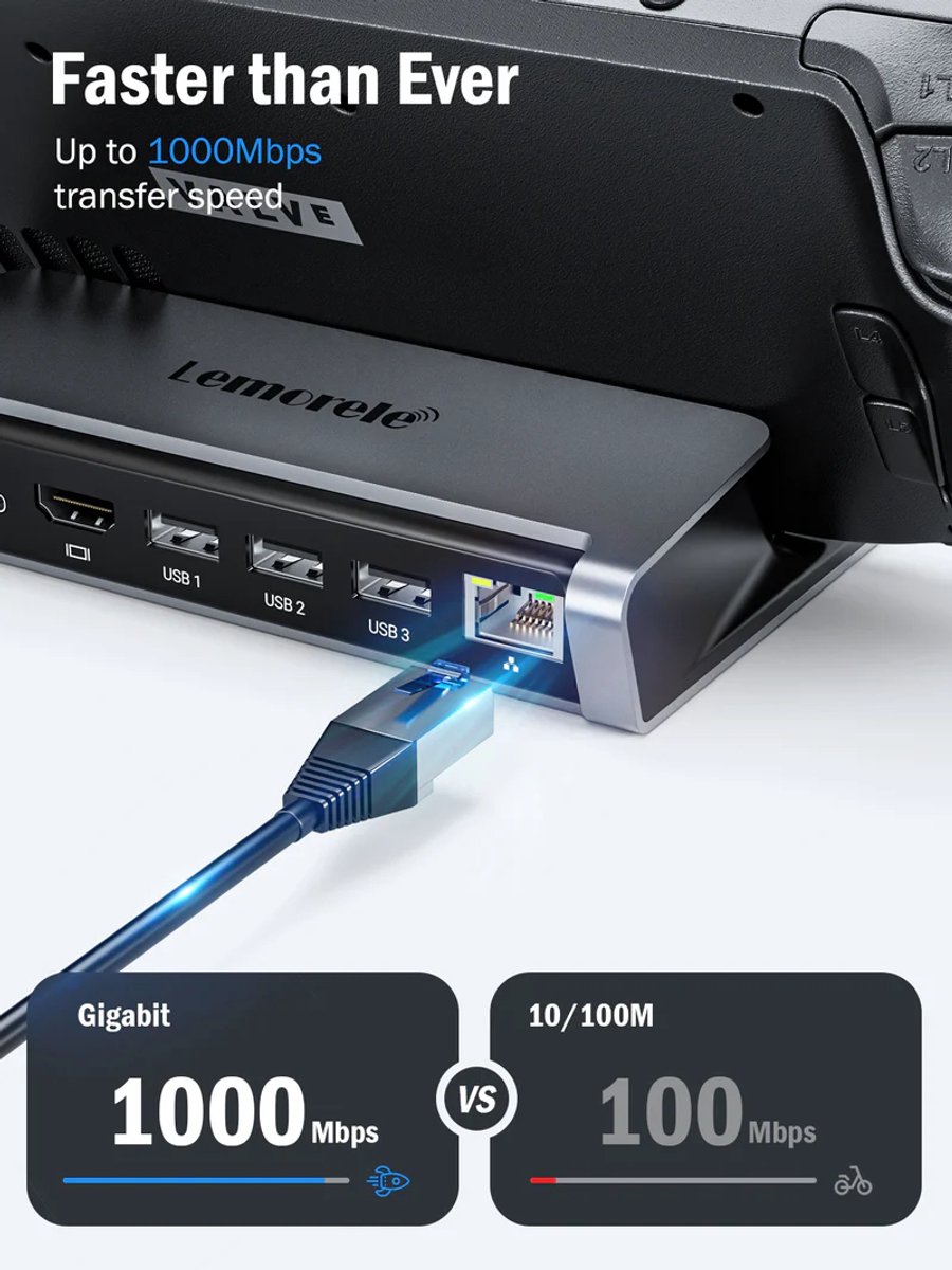 Lemorele X23L: 6-in-1 USB-C Hub voor Steam Deck en tablets thumbnail 4