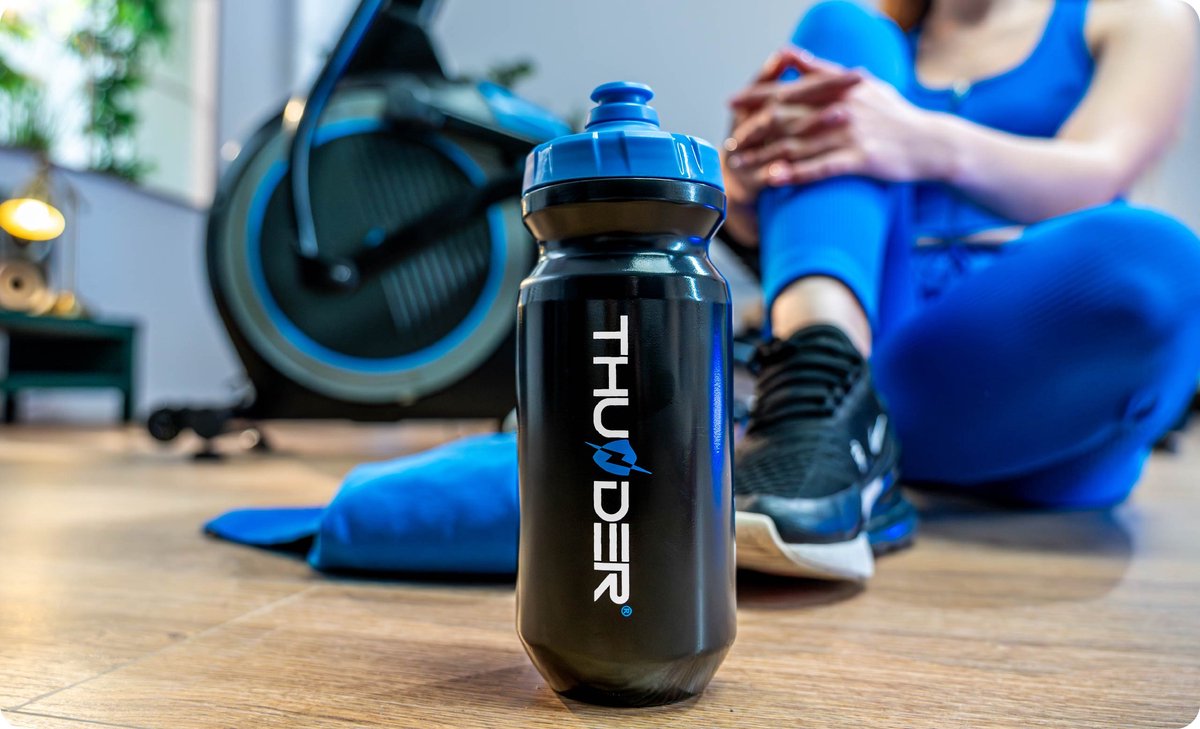 Afbeelding 3 van THUNDER® Crosstrainer | BLAZE | Elliptische trainer | Elektromagnetisch | Polssensor | Antislippedalen | Flessenhouder + drinkfles | Transportwielen | Hartslagsensoren | Tablethouder | Bluetooth en USB | Stille werking | Max. 130 kg