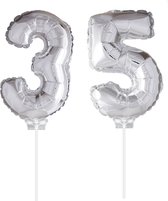 Folie Ballon Zilver "35" (40CM)