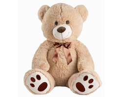 Teddybeer Harry met Strik Pluche Knuffel (Bruin) 100 cm (Bear Beer Beren Plush Toys | Knuffeldier Knuffelpop Speelgoed voor kinderen jongens meisjes | Extra grote groot XL knuffelbeer voor jong en oud)