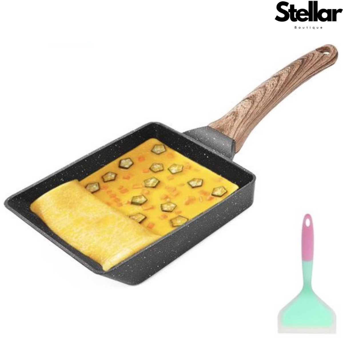 Stellar Omeletpan - Tamagoyaki Omeletpan - Japanse pan - Omeletmaker - Tamagoyaki pan - Omelet pan - Anti-aanbaklaag