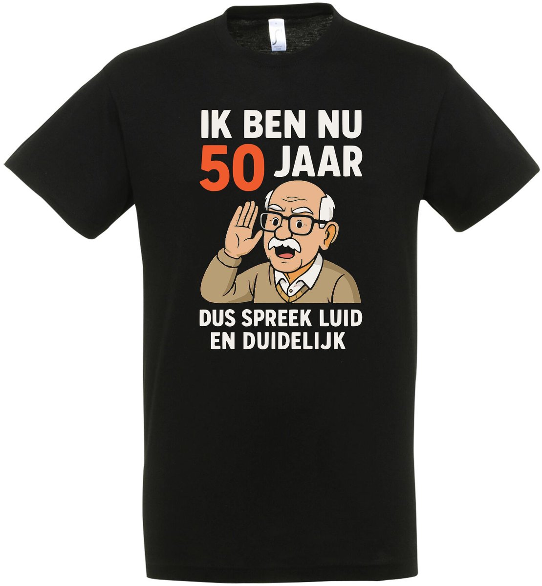 Ik Ben Nu 50 Jaar Dus Spreek Luid En Duidelijk - Verjaardag en feest cadeau - Cadeau tip - 50 jaar cadeau - 50 jaar abraham - 50 jaar - T-shirt - 1975 - Heren - Vader Cadeau - Maat XXL