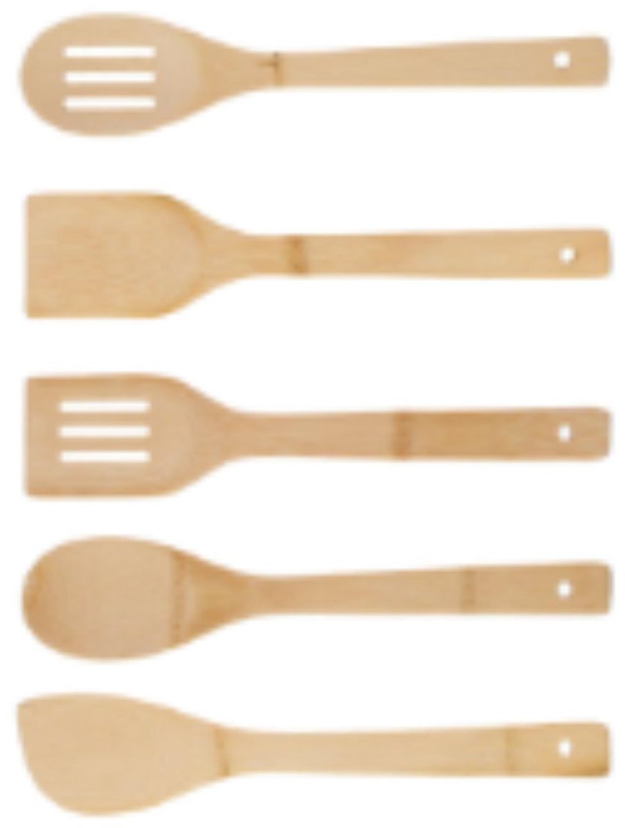 alpina Kookgerei Bamboe 6Pc 4As - 6 Stuks