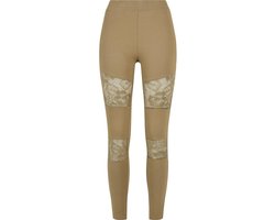 Urban Classics - Laces Inset Sportlegging - L - Groen