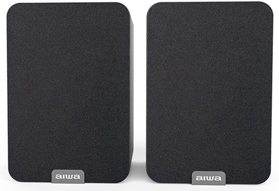 Draagbare Bluetooth Luidsprekers Aiwa SP-A200BK 2x25W Zwart TWS Desktop Speaker 2 Kanalen 5-6 Uur Batterij