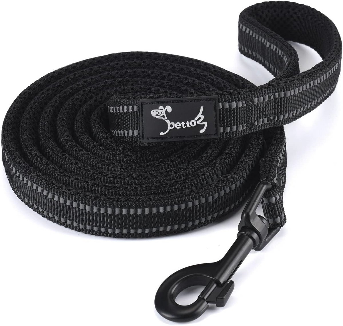 Hondenriem 110cm - Zachte Nylon Trainingslijn met Reflecterende Strip voor Grote en Kleine Honden