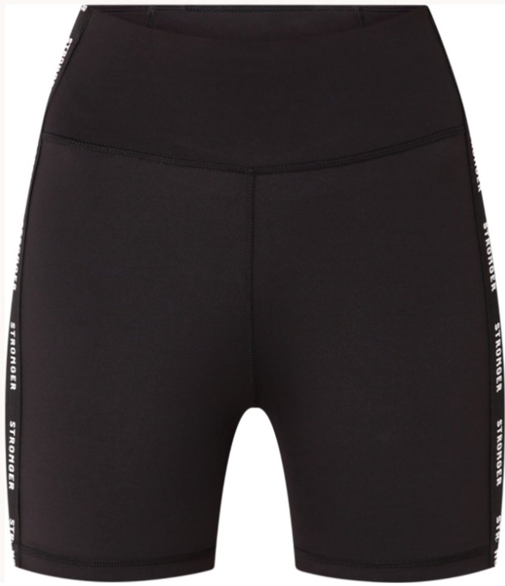 Stronger - Rise Bike Shorts - Fietsshort - Dames - Zwart - Maat XXL