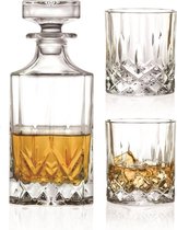 Carafe à whisky RCR Opera - Incl. 2 verres - Verre cristal
