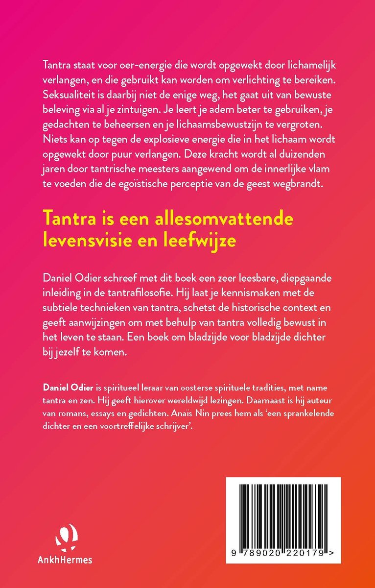 Tantra, een allesomvattende oer-energie - back cover