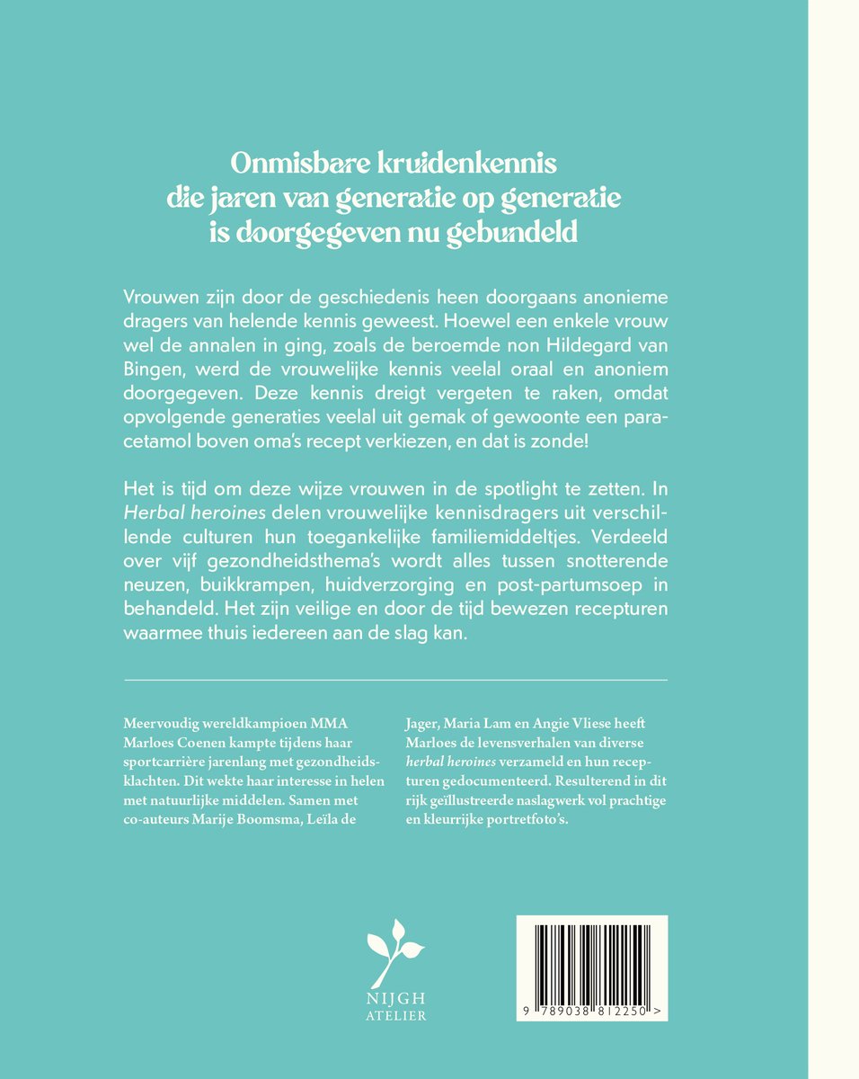 Boekomslag met tekst 'Onmisbare kruidenkennis die jaren van generatie op generatie is doorgegeven nu gebundeld'.