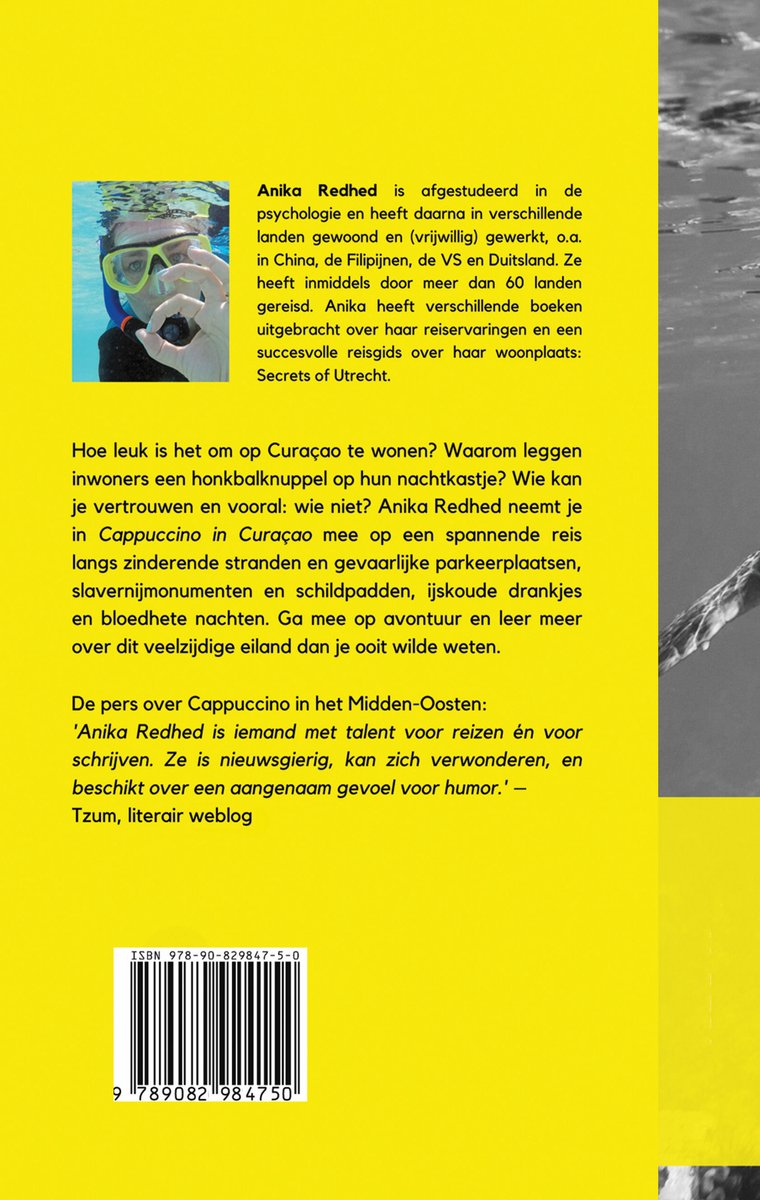 Cappuccino in Curacao - waargebeurd reisverhaal - back cover