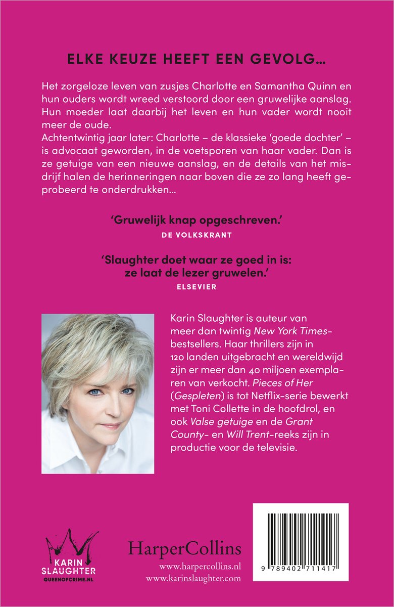 Goede dochter - back cover