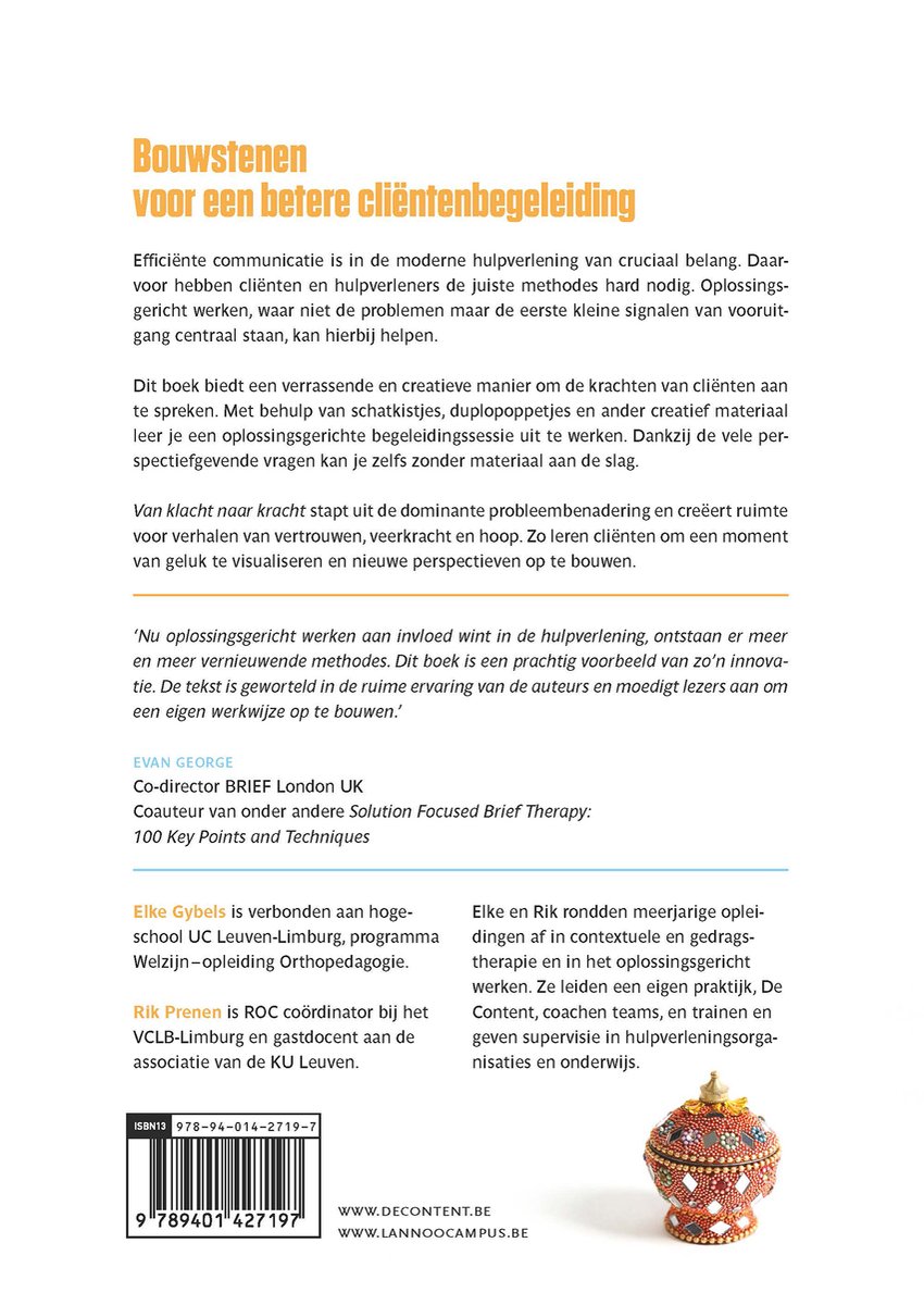 Van klacht naar kracht - back cover