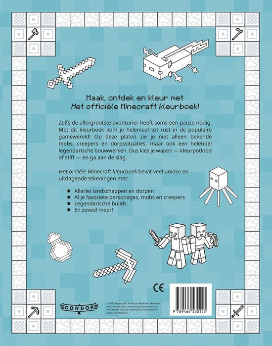 Het officiële Minecraft kleurboek