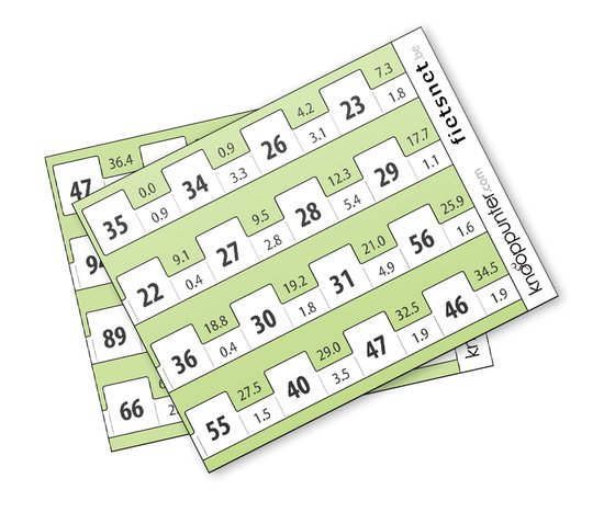 Knooppunter - Set blanco routekaartjes