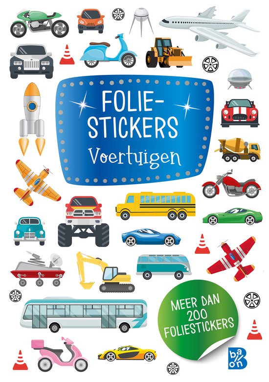 Glitterstickers 1 - Foliestickers - Voertuigen - cover
