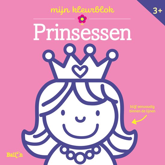 Mijn kleurblok Prinsessen 3+ - cover