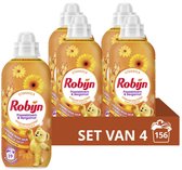 Bol.com Robijn Classics Wasverzachter - Passiebloem & Bergamot - 4 x 39 wasbeurten - Voordeelverpakking aanbieding