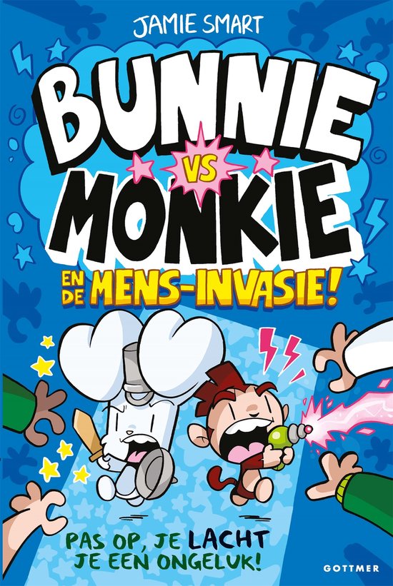 Bunnie vs Monkie 2 - Bunnie vs Monkie en de mens-invasie! - cover