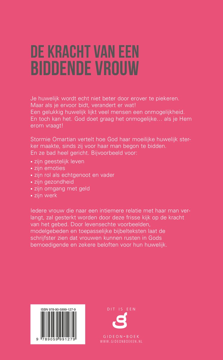 Kracht van een biddende vrouw, De - back cover