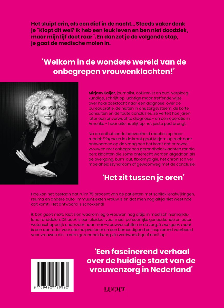 Ik ben geen man! - back cover