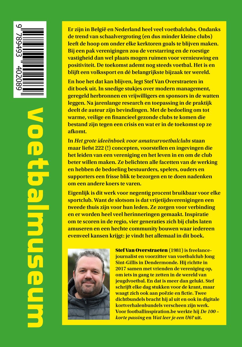 Het grote ideeënboek voor amateurvoetbalclubs - back cover