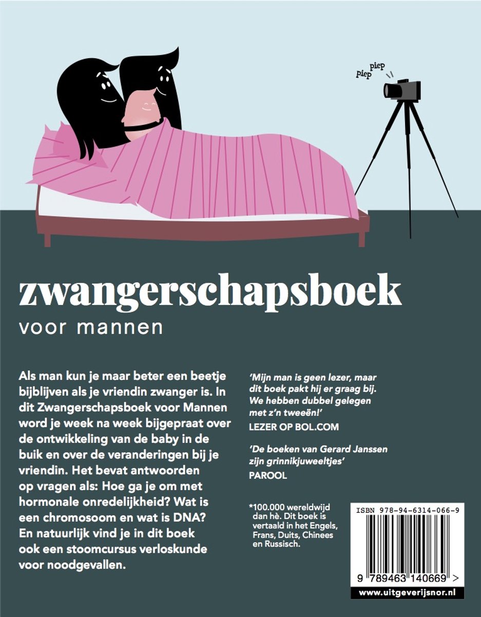 Zwangerschapsboek voor mannen - back cover