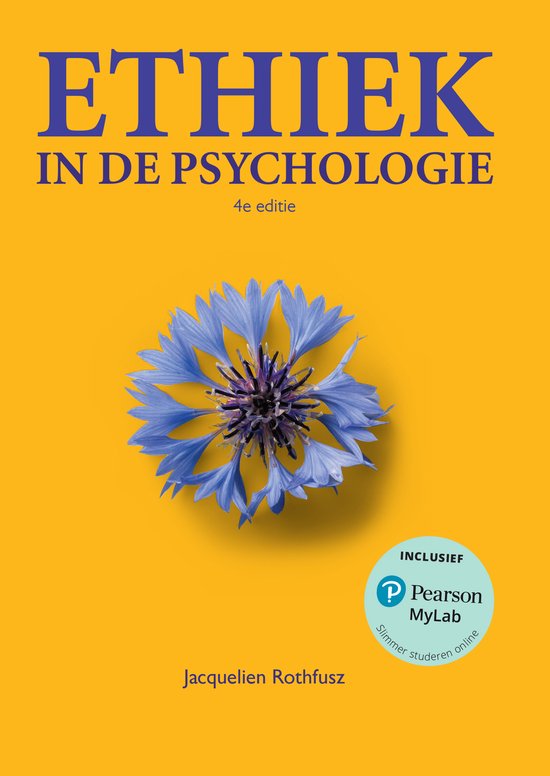 Ethiek in de psychologie - cover