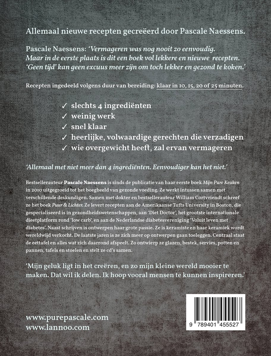 Nog eenvoudiger met 4 ingrediënten - back cover