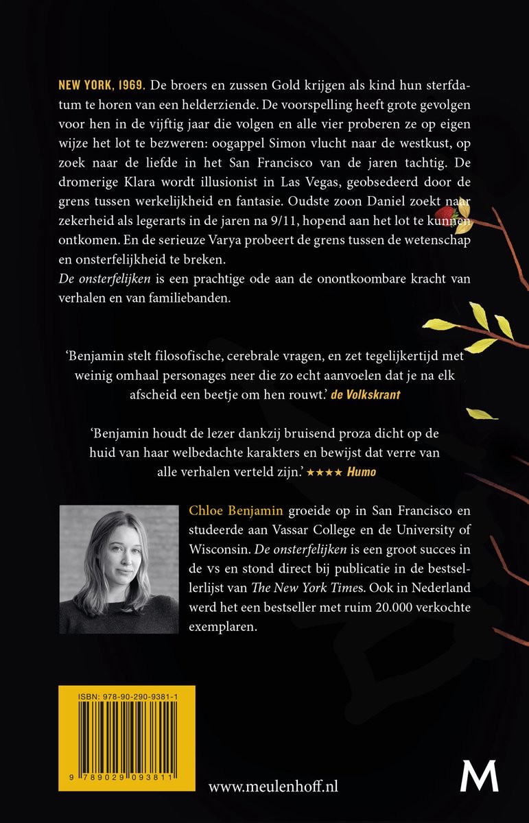 De onsterfelijken - back cover