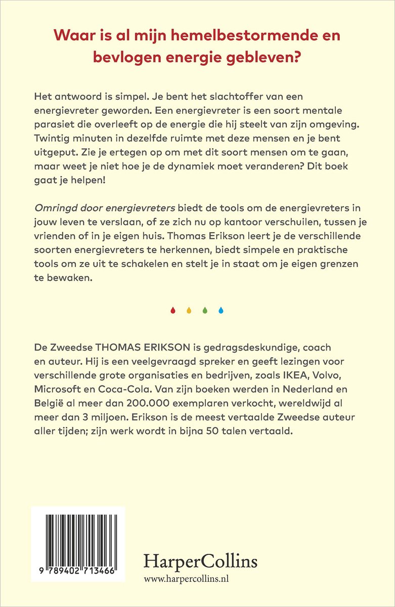 Een boek met Nederlandse tekst over het omgaan met energievreters.