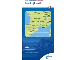 Wegenkaart- France South road map