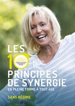 Boekomslag met glimlachende Sonja Kimpen, 'Les 10 principes de synergie en pleine forme à tout âge sans régime'.