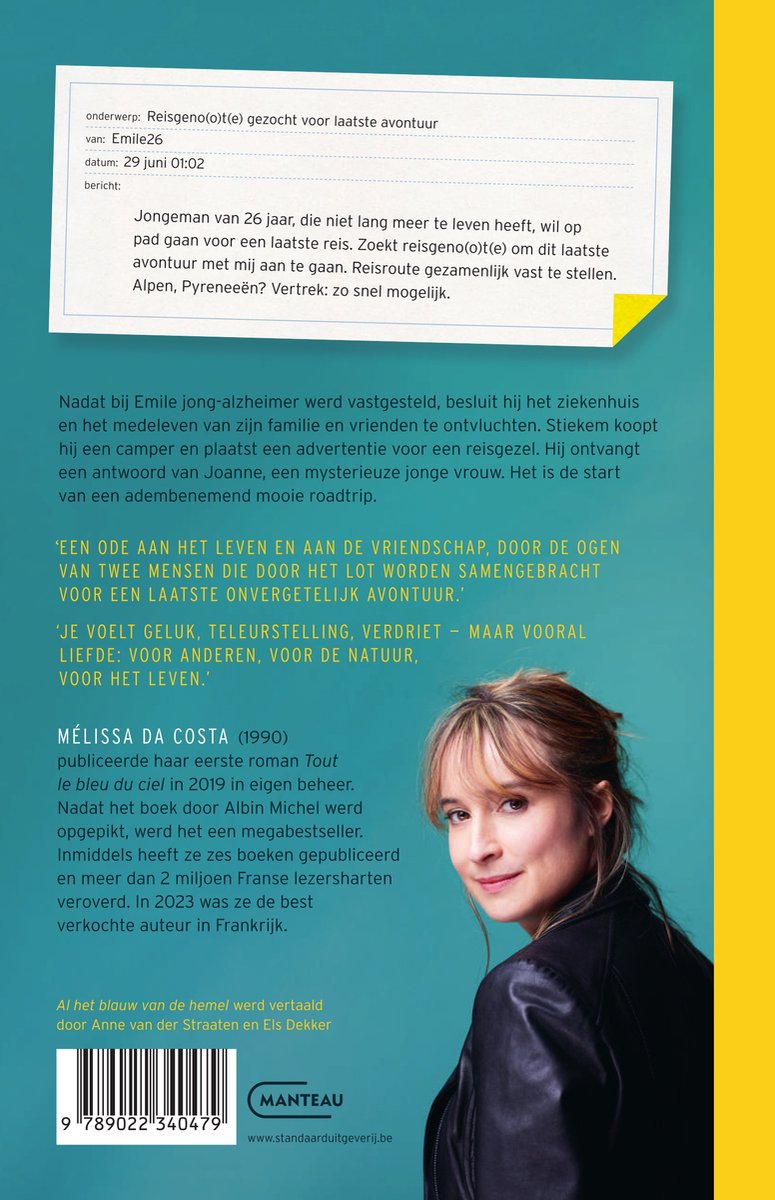 Al het blauw van de hemel - back cover