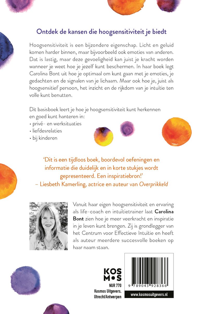 Hoogsensitiviteit als kracht - back cover