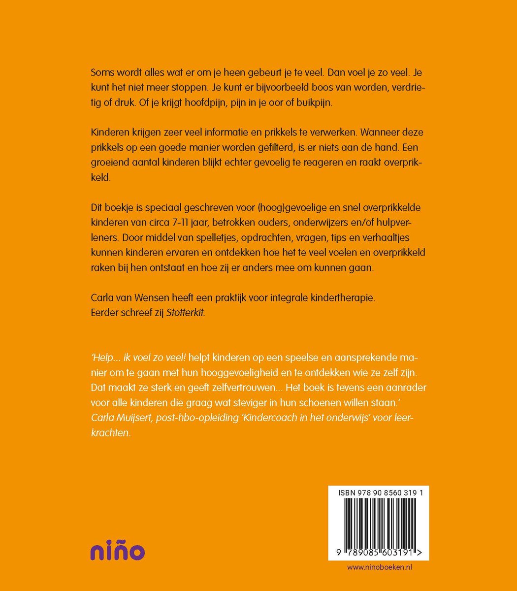 Help... ik voel zoveel! 1 - back cover