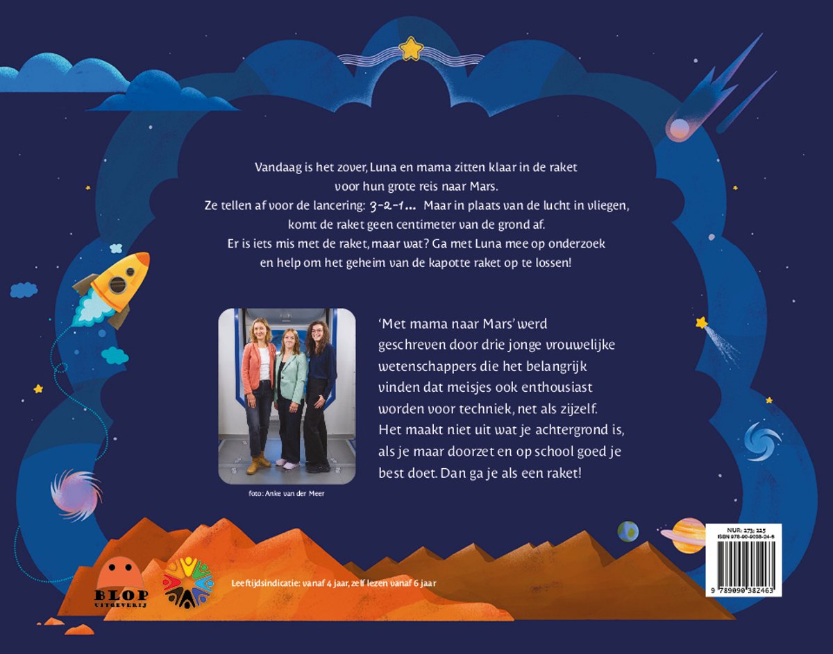 Met Mama naar Mars - back cover