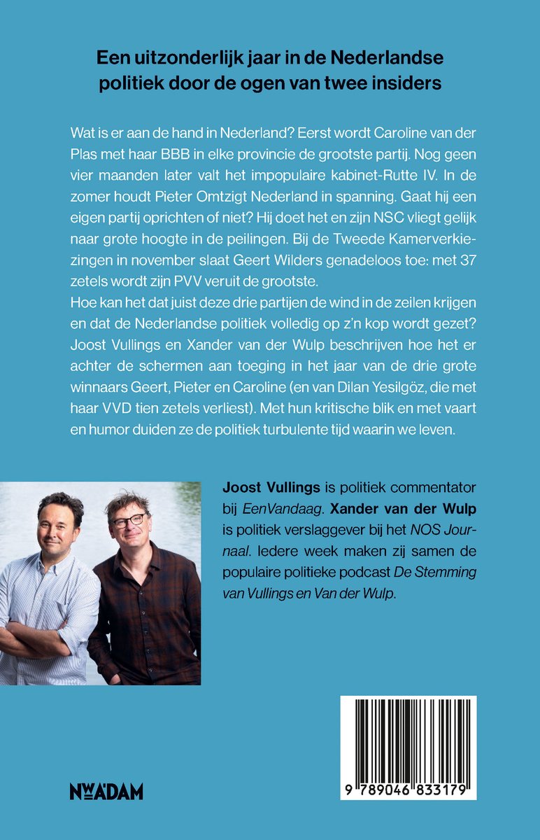 Het jaar van Caroline, Pieter en Geert - back cover