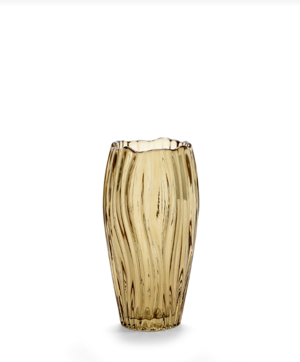 Serax Vaas - glas - geel - D10,3 x H20 cm - Opening 6,5 cm