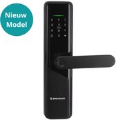 Bol.com Truskore Smart Lock - Slim Deurslot - Werkt Op Batterijen - Deurklink Met Vingerafdruk - Intelligent Smartlock - Codever... aanbieding