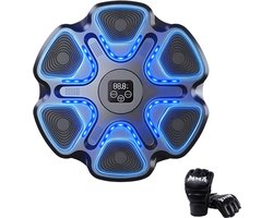 DreamGoods Boxing Machine - 9 Trainingslevels - Boksmachine met Muziek - Bokszak - Boksbal - Music Boxing Machine - Boks Apparaat - Digitale Boxing Machine - voor Kinderen & Volwassenen - Zwart