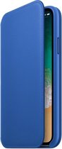Apple Leather Folio Booktype iPhone X / Xs hoesje - Electric Blue