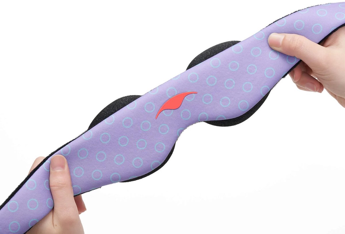 Manta KIDS Sleep Mask – Periwinkle - Slaapmasker voor kinderen – 100% verduisterend – Geen druk op ogen – Volledig verstelbaar voor een perfecte pasvorm – Hypoallergeen – Zacht & ademend – Voor kinderen vanaf 6 jaar — afbeelding 3