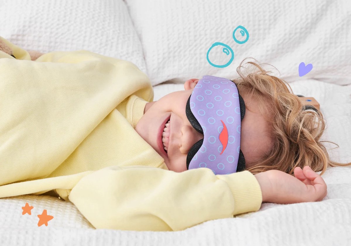 Manta KIDS Sleep Mask – Periwinkle - Slaapmasker voor kinderen – 100% verduisterend – Geen druk op ogen – Volledig verstelbaar voor een perfecte pasvorm – Hypoallergeen – Zacht & ademend – Voor kinderen vanaf 6 jaar — afbeelding 5