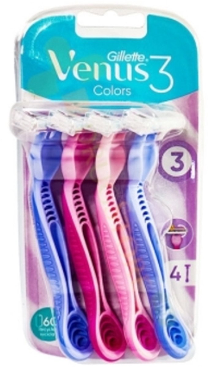 Gillette Simply Venus 3 Plus - 4 stuks - Wegwerpscheermesjes