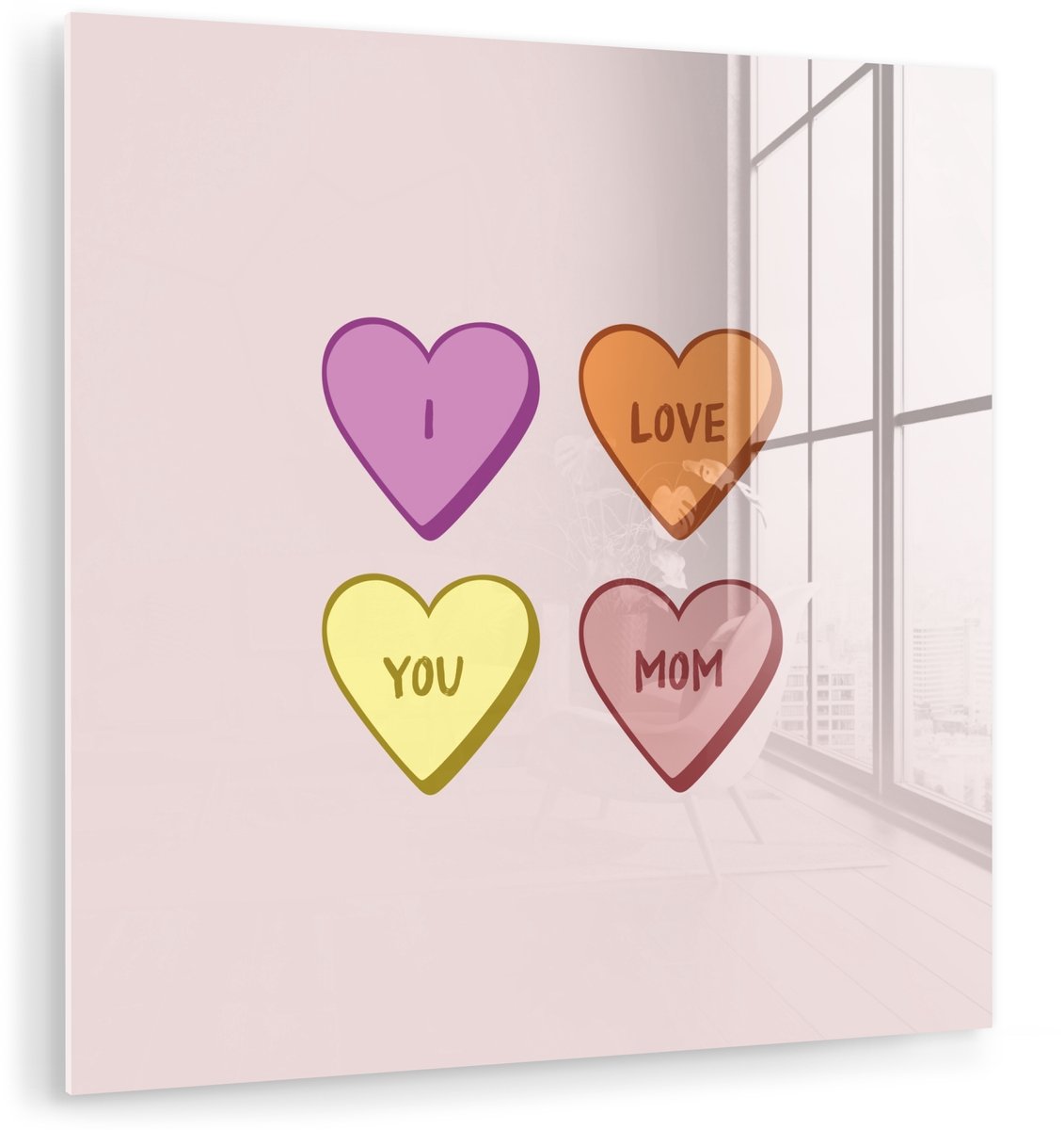 Hartjes - Pastel - Liefde - Moeder