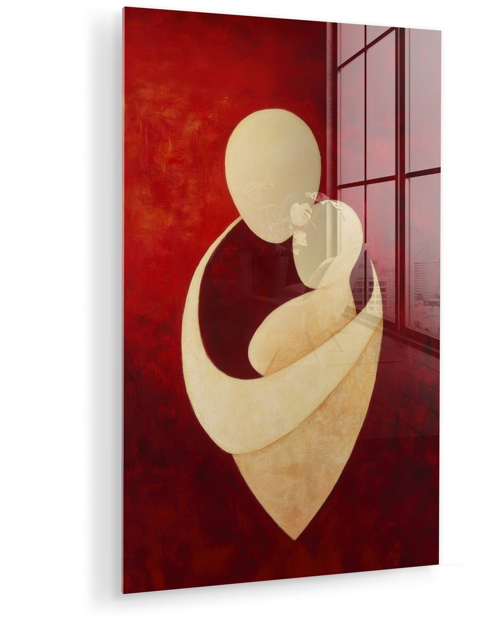 Abstract - Moeder - Kind - Rood